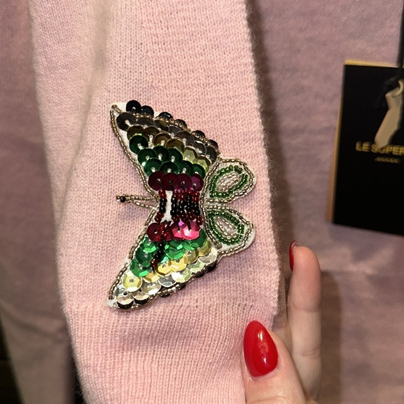 Le Superbe 🩷Cashmere PISMO Sweater NWT MSRP $435 - Picture 8 of 8